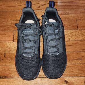 adidas Men's Black Sneakers with Blue Highlights